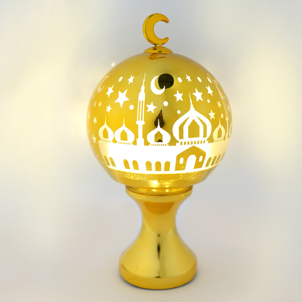 Ramadan Premium Golden Hanging Dome Light 30cm