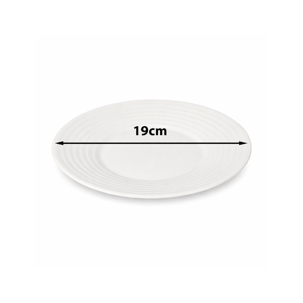 White Ceramic dining plate (19cm)