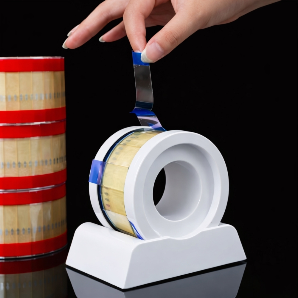 Desktop Adhesive Tape with Holder 12cm x 11cm – Office Tape Dispenser with Clear Tape Roll