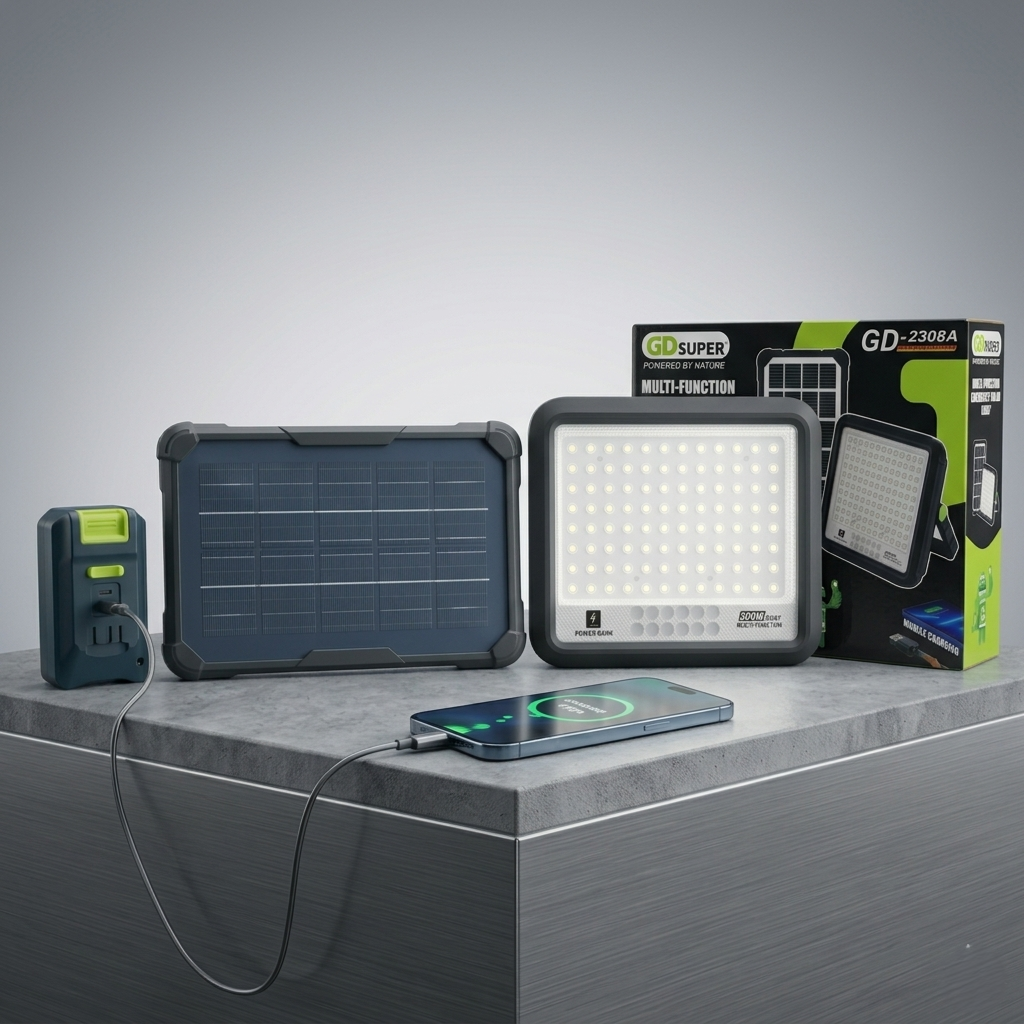 Multifunctional Emergency Solar Light 200W Gd-2308A