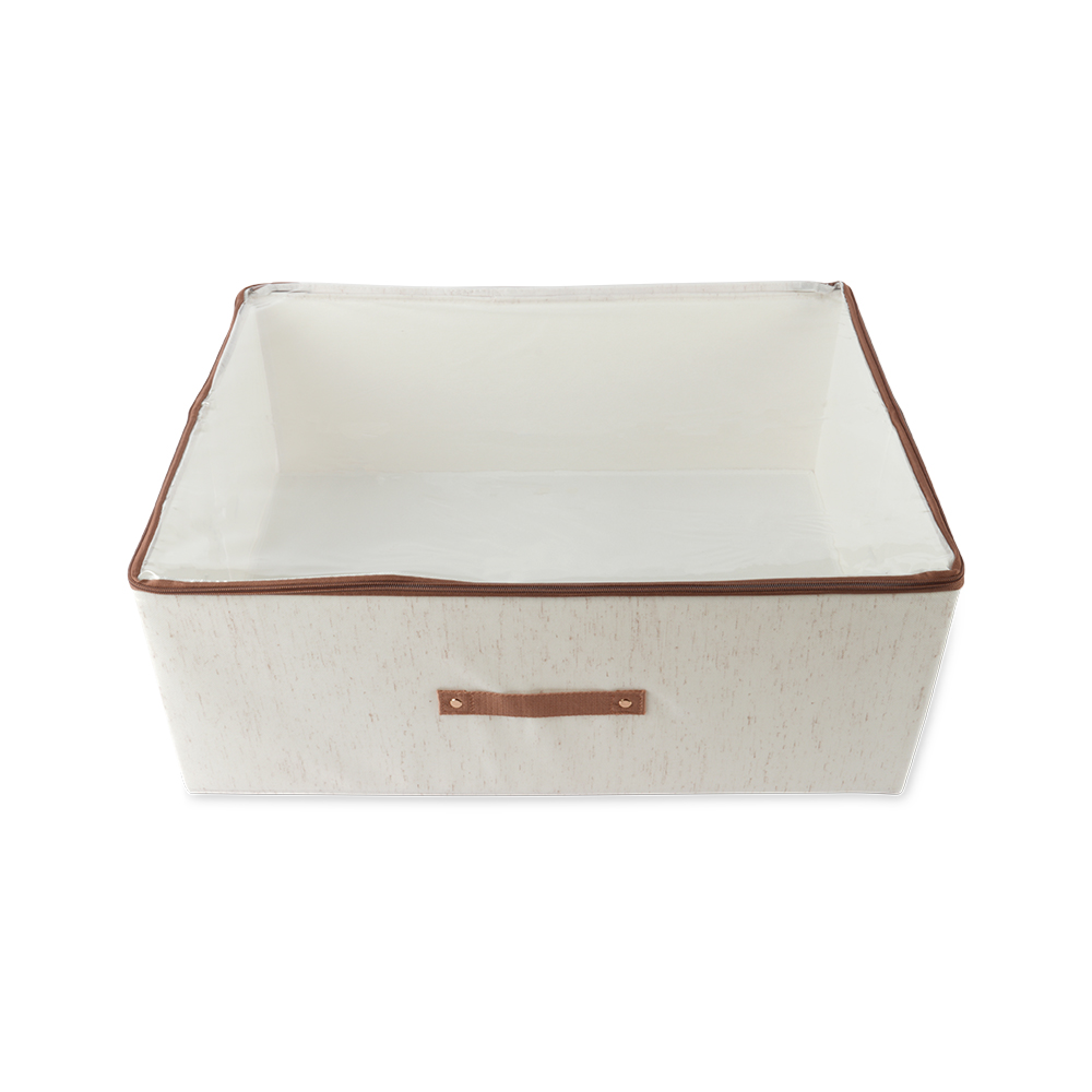 Premium Large Storage Box 60cm x 45cm x 24cm – Foldable Fabric Organizer with Handles for Clothes, Blanket & Home Storage