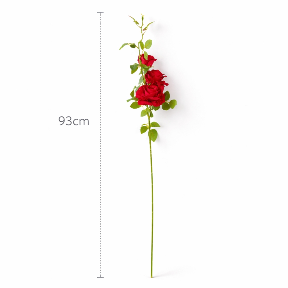 Premium Long-Stem Artificial Red Rose
