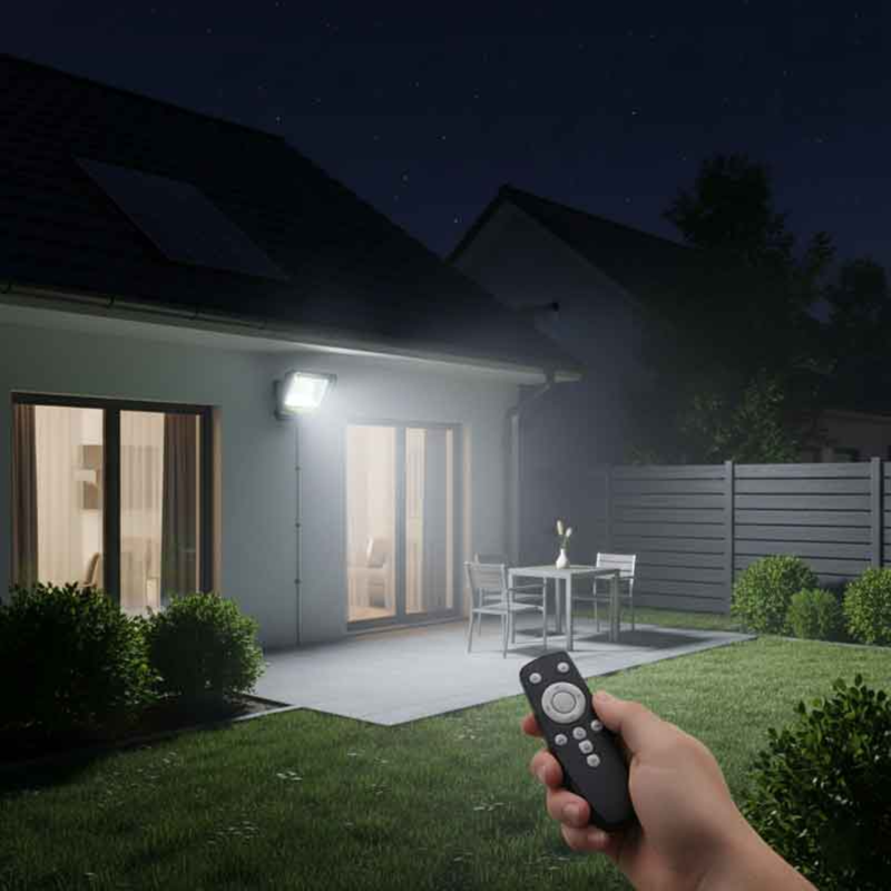 GDSUPER LED WATERPROOF SOLAR LIGHT 300W COOL WHITE 7500K WITH REMOTE CONTROL GD 300L