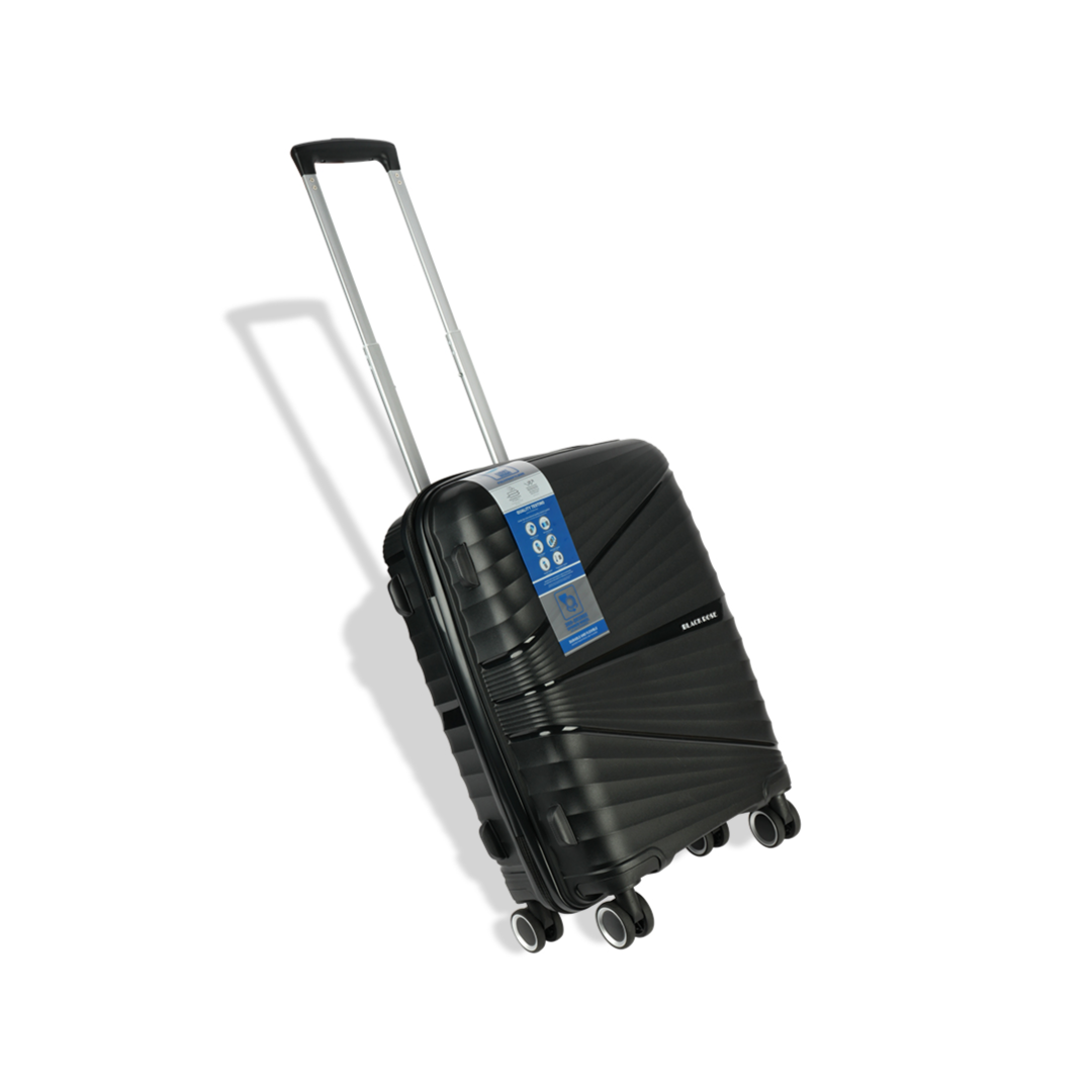 Lightweight & Durable Cabin Black Rose Travel Luggage -22ich