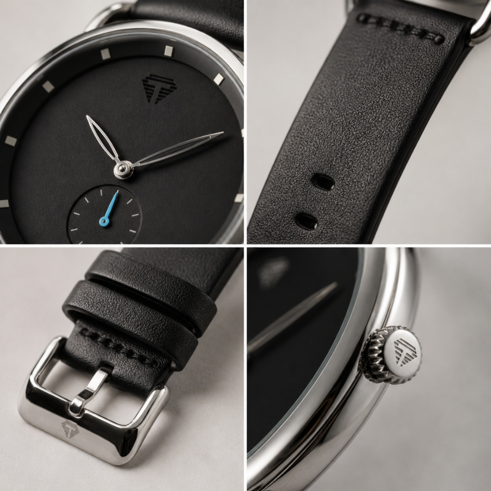 Luxury Minimalist Stainless Steel Quartz Analog Men Business Watch