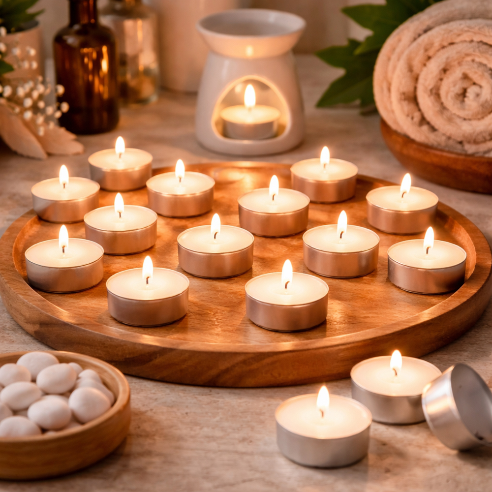 Premium scented 50 Pcs Long Lasting Tealight Candles