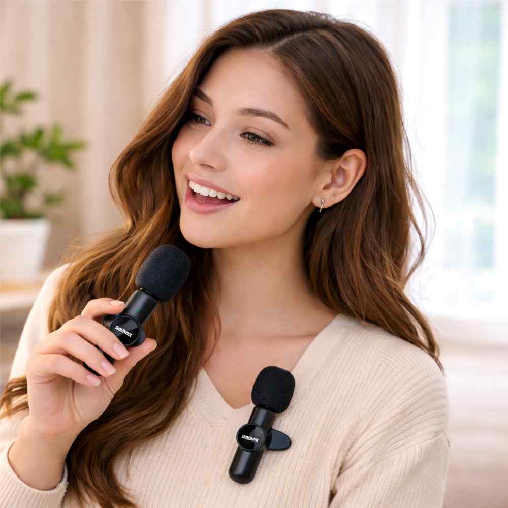 Remax K10 One to TWO live stream Type-C Microphone