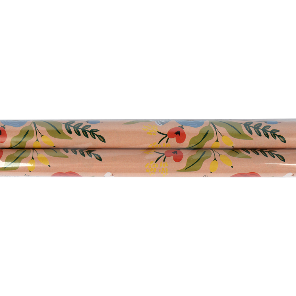Floral Kraft Gift Wrapping Paper