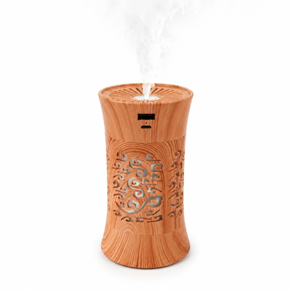 Wooden Grain Ultrasonic Aroma Humidifier Diffuser
