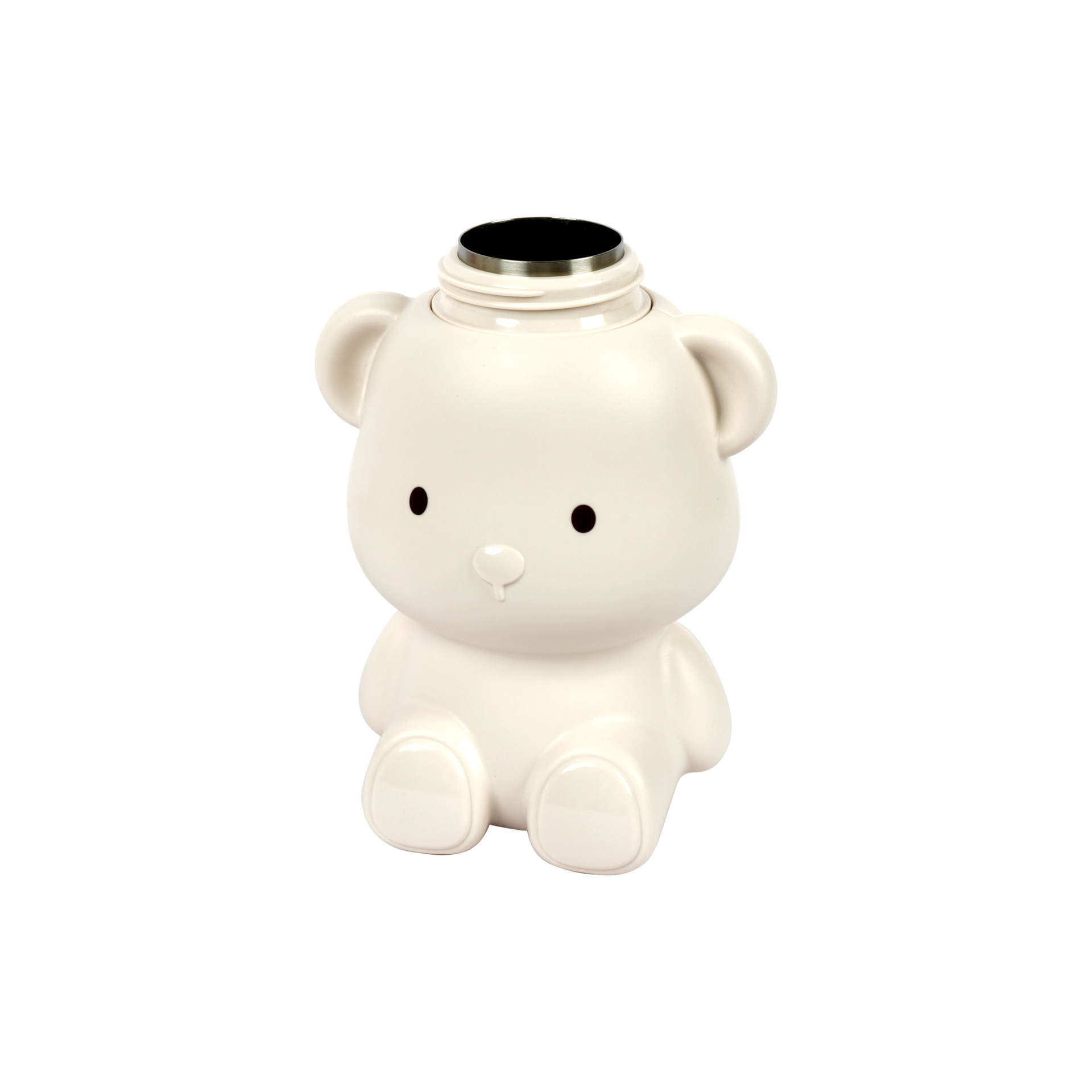 Large Bear-Shaped Sports Water Bottle - Coffee (with Carry Strap)