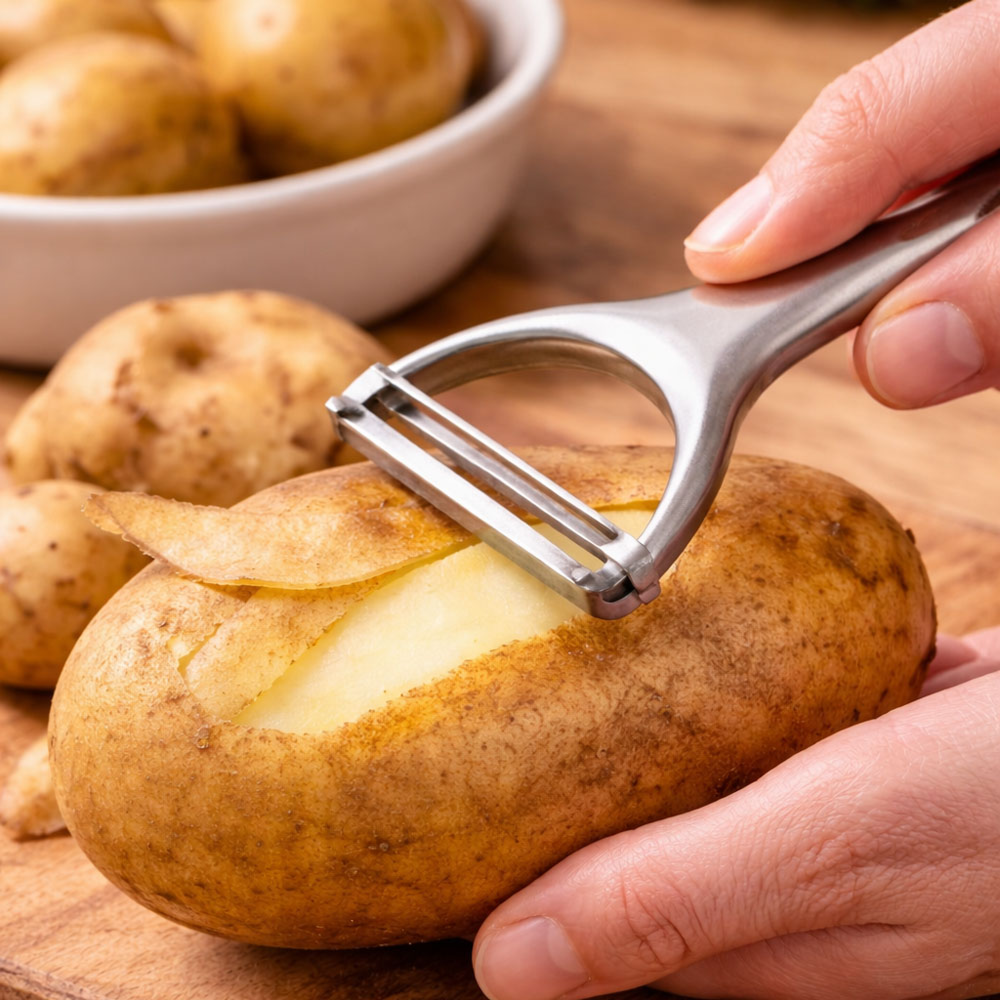 Vegetable Peeler, Premium Stainless Steel Potato Peeler, High Tensile Ultra Sharp Blade Fruit and Food Slicer, Y Shaped with Ergonomic Non-Slip Handle, Dishwasher Safe