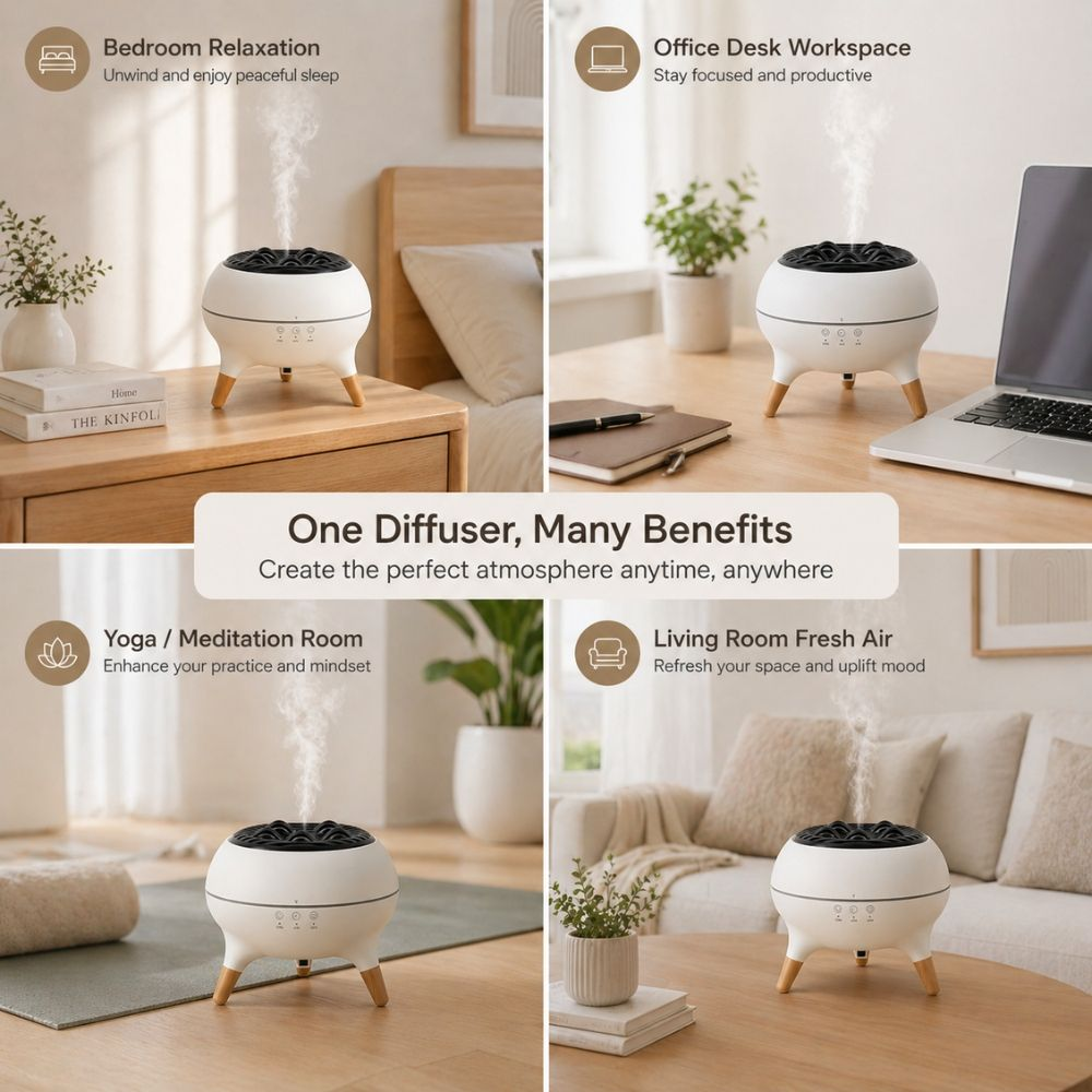Ultrasonic Aroma Diffuser Air Humidifier With Remote Control