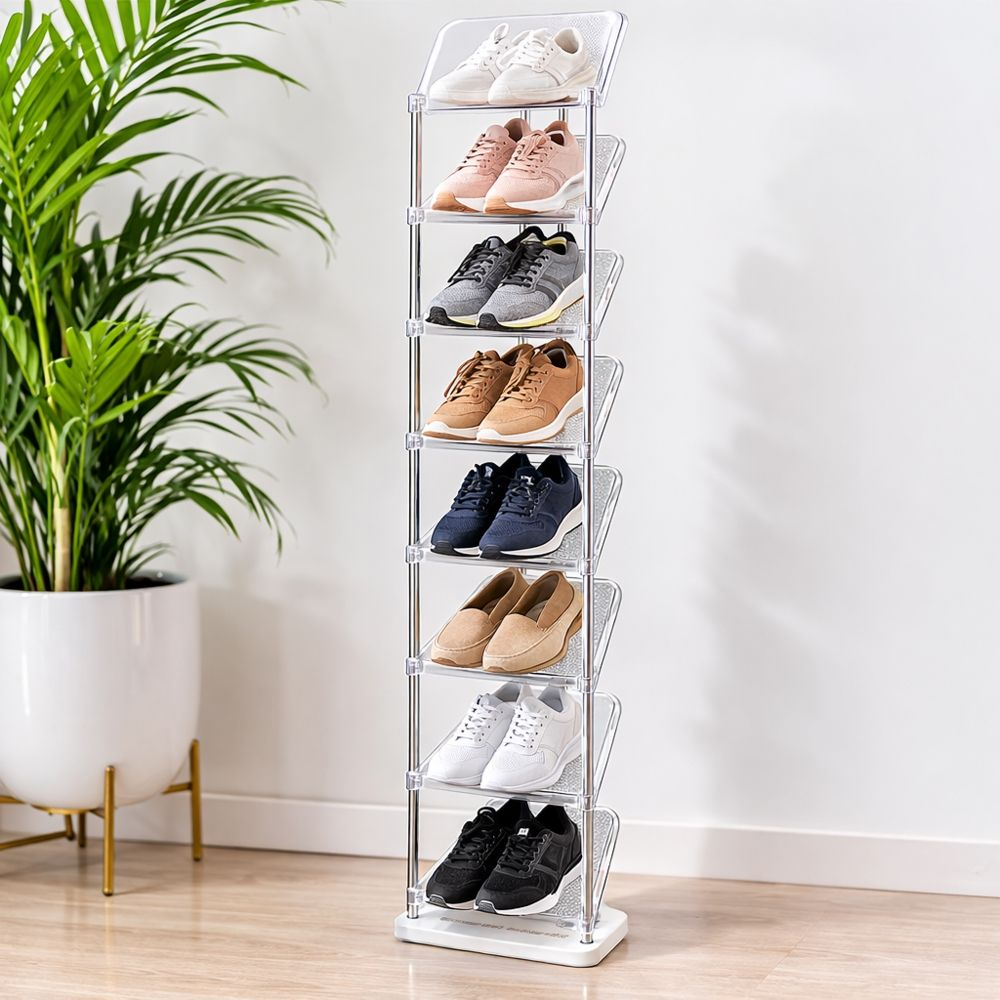 Multi  Layer Metal Shoe Rack Organizer For Home Entryway  Large Storage Shoe Stand (165Cm × 150Cm × 28Cm × 26Cm)