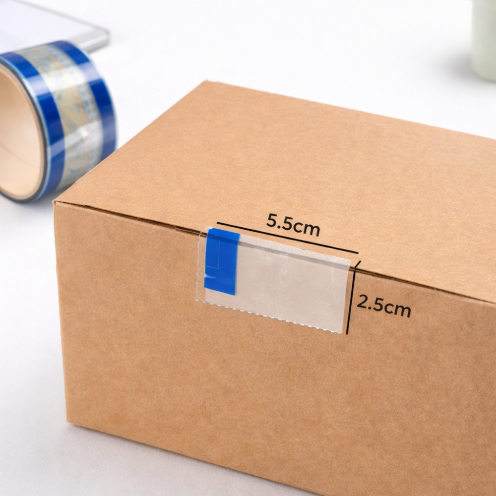 Strong Transparent Adhesive Packing Tape – 5.5cm x 2.5cm Multi-Purpose Sealing Tape for Office, Home & Packaging Use