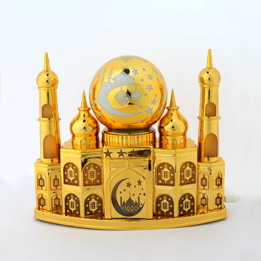 Ramadan Premium Golden Mosque Dome Decorative Light  Height 20 CM
