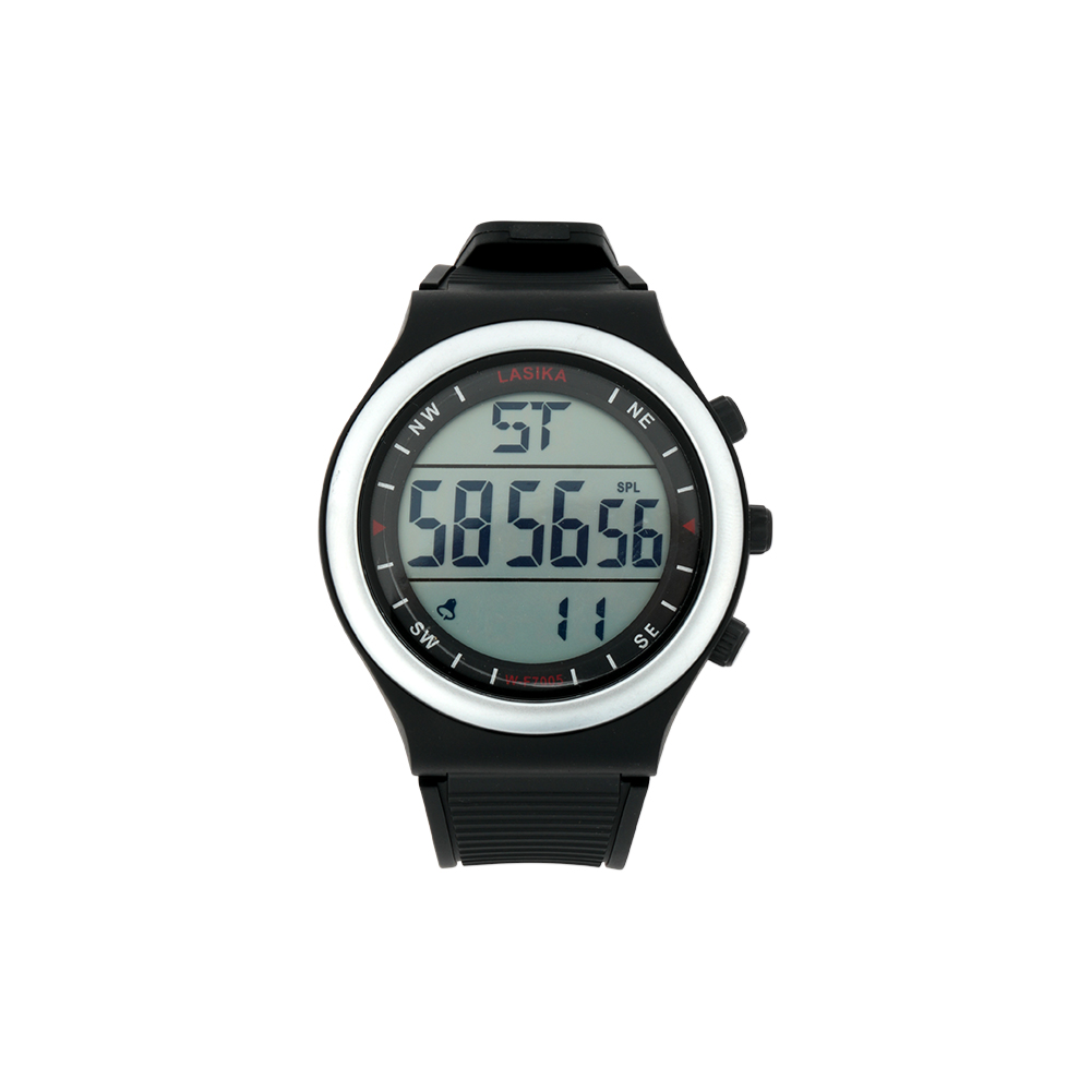 LASIKA Digital Sports Watch for Men – Water Resistant LED Display Outdoor Running & Gym Wrist Watch (Black & Silver)