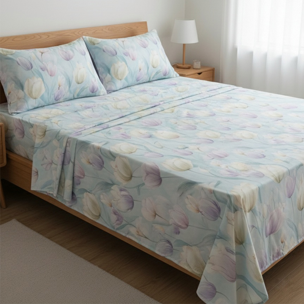 Premium 4-Piece Bed Sheet Set – Soft, Durable & Elegant Design