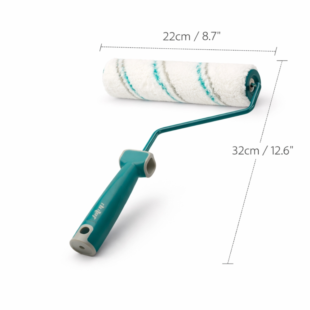 Smooth Surface Superfine Fibre Paint Roller with Ergonomic Grip -9 INCH