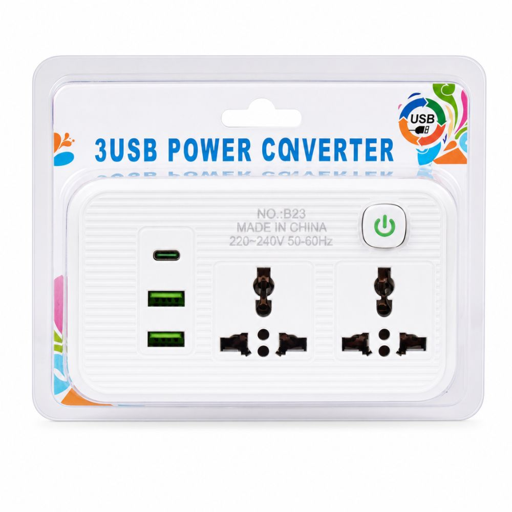 Vitalizing Versatile Desktop Power Strip – Multiple Outlets Usb Ports – (13.5X7.5Cm)