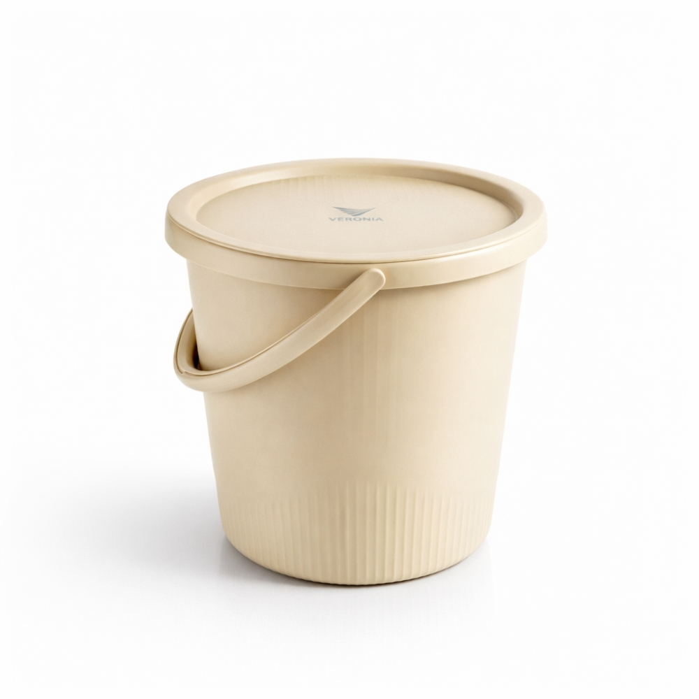 20L Plastic Bucket with Lid & Handle – Multi-Purpose Storage Bucket (33cm × 36cm)