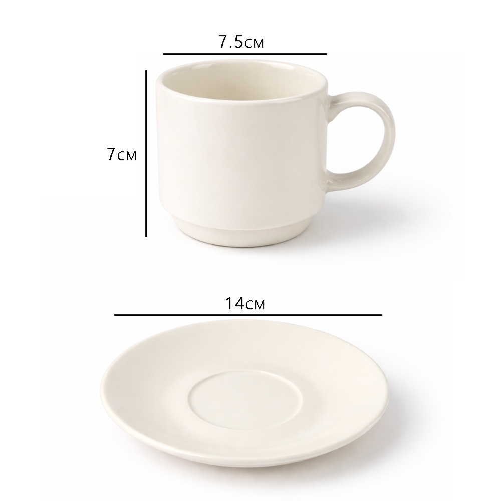 Luxury 12 PCS Ceramic Cup & Saucer Set – Elegant Tea & Coffee Serving Set with Elegant Gift Box Packaging